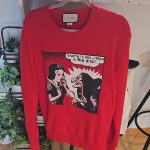 Gucci Red Graphic Sweatshirt